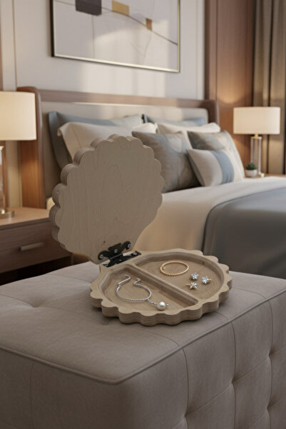 MONTETOYS Wooden Jewelry and Makeup Organizer Decorative Storage Box