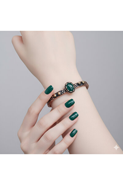 Bakır Center Copper Bracelet Copper Bracelet Copper Bracelet with Natural Sto...