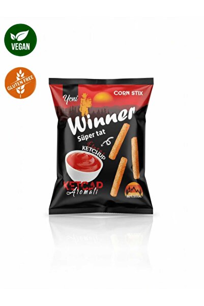 WINNER Vegan & Glutensiz Içerik | Ketçap Aromalı Patates Cipsi 22gr