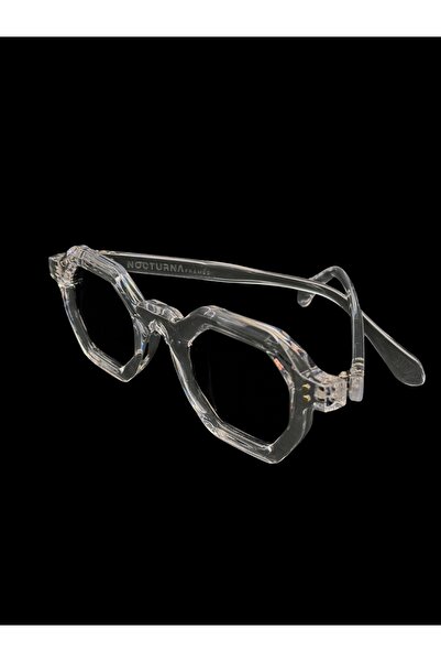 NOCTURNA FRAMES Unisex CUT Clear Sunglasses | UV400 Protection, AC Lenses
