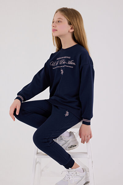 U.S. Polo Assn. Kız Çocuk Lila Eşofman Takımı 50318936-VR034