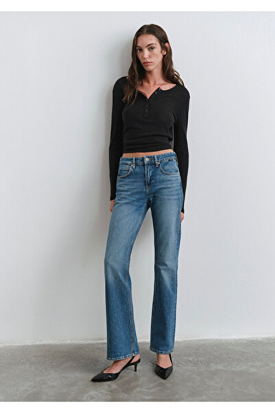Mavi Alina Iconic Puslu Indigo Mavisi Jean Pantolon 1012577-90538