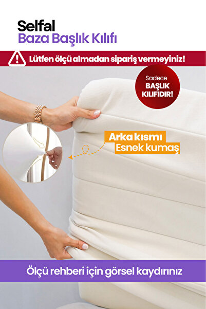 Selfal Baza Yatak Başlık Kılıfı - Tay Tüyü Kapitone Kumaş (Ölçü Seçenekli)