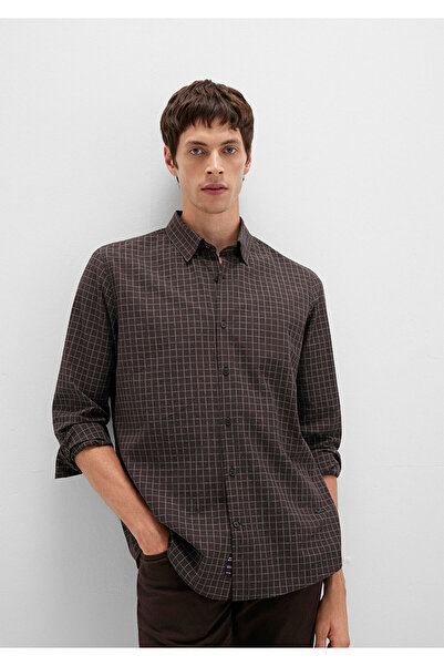 Mavi Καρό καφέ πουκάμισο Regular Fit / Κανονική εφαρμογή 0211675-91012