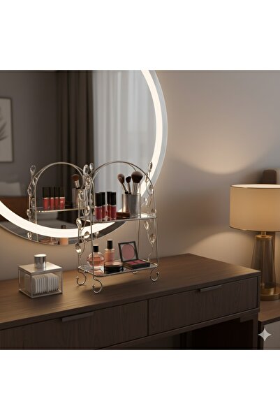 Hinora Двоярусний дзеркальний полиця для подарунків з камінцями та шоколадними прикрасами