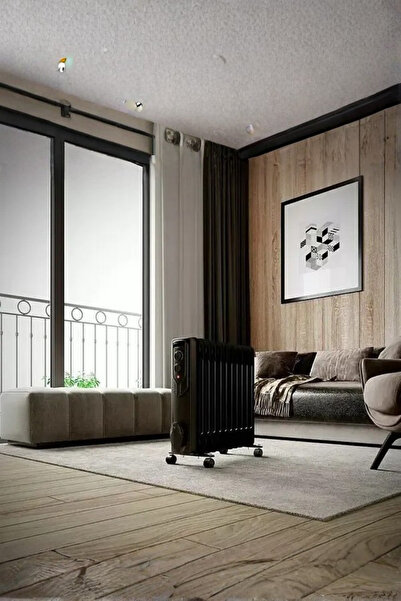 homenter Voltomat Termostatlı 2500 W 11 Dilim Yağlı Radyatör Siyah