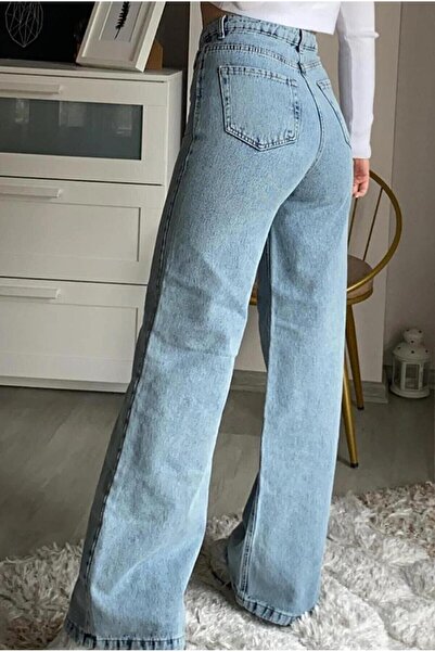 geenz manifacture Bella Donna Lycra Wide Leg Jeans - Loose Jeans