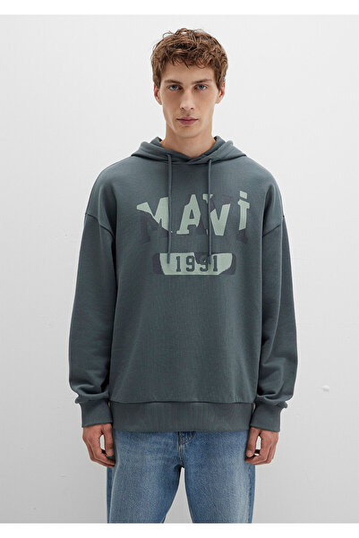 Mavi Baskılı Yeşil Sweatshirt 0S10301-71598