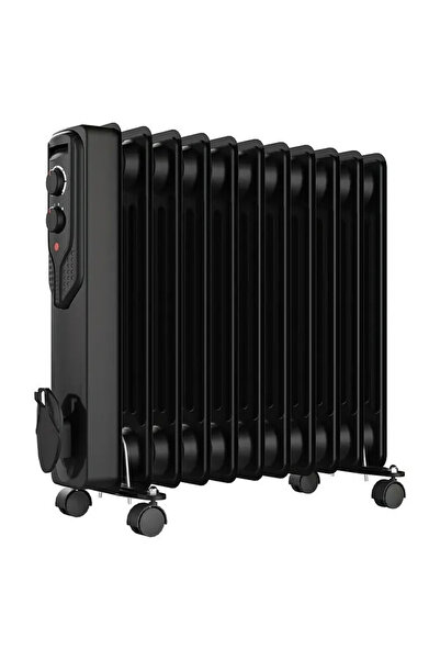 homenter Voltomat Termostatlı 2500 W 11 Dilim Yağlı Radyatör Siyah