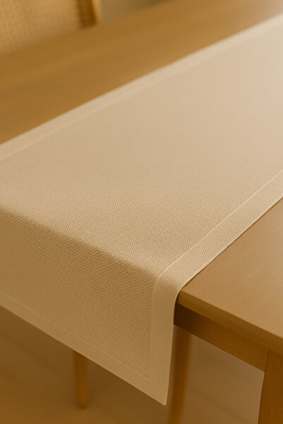 Findify Store Luxury Linen Linen Cream Stylish Tablecloth Runner 35X150 cm