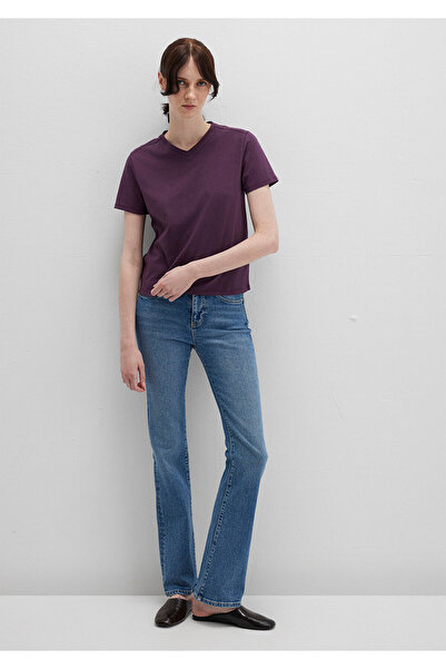 Mavi Mor Basic Tişört Slim Fit / Dar Kesim 1613536-70635