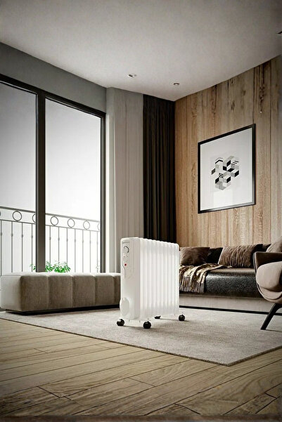 homenter Voltomat Termostatlı 2500 W 11 Dilim Yağlı Radyatör Beyaz