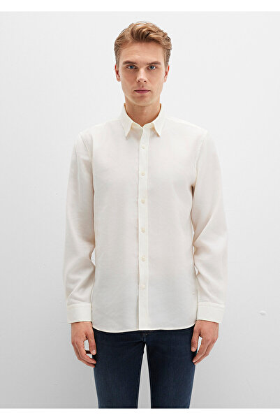 Mavi Ekru Tencel TM Liyosel Gömlek Regular Fit / Normal Kesim 0211659-70057