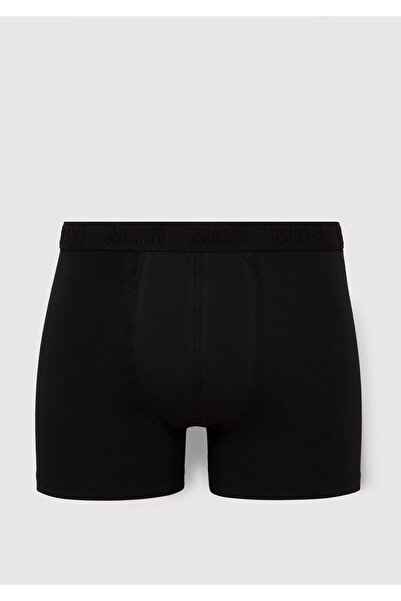 Mavi 3lü Baskılı Siyah Boxer 0911910-900