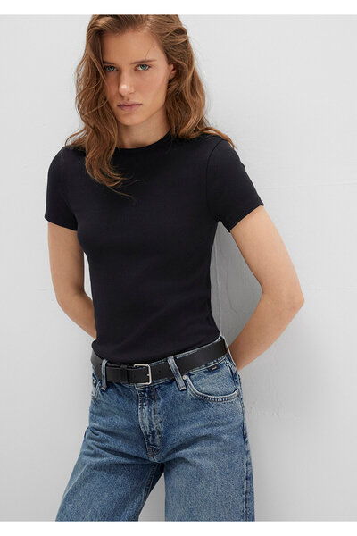 Mavi Μαύρο Basic T-Shirt Εφαρμοσμένο / Εφαρμοσμένο κόψιμο 1613081 -900