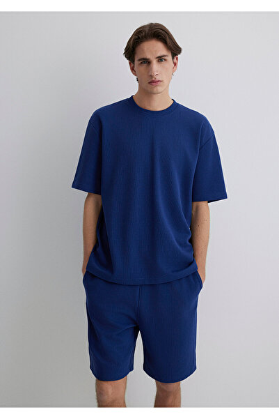 Mavi Basic Tişört Loose Fit / Bol Rahat Kesim 0612655-70722