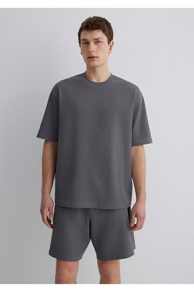Mavi Antrasit Basic Tişört Relaxed Fit / Rahat Kesim 0612642-70096