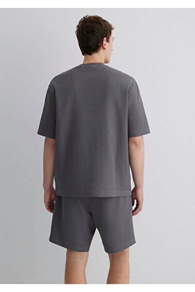 Mavi Antrasit Basic Tişört Relaxed Fit / Rahat Kesim 0612642-70096