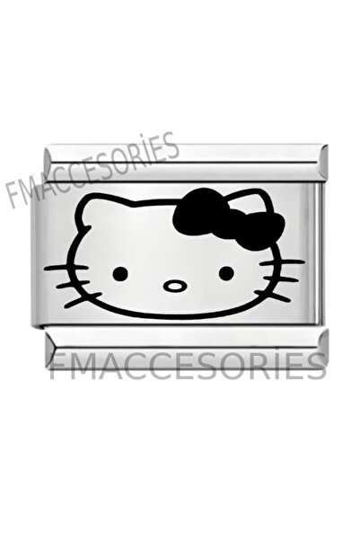 Feride İtalyan Çelik Bileklik Charmı Hello Kitty Charm İtalyan Bileklik Ek Linki FMACCESORİES
