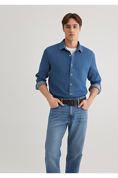 Mavi Gömlek Slim Fit / Dar Kesim 0211423-18790