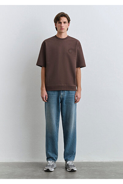 Mavi Μπλουζάκι με λογότυπο καφέ μπλουζάκι Loose Fit / Loose Relaxed Fit 0612473 -88067