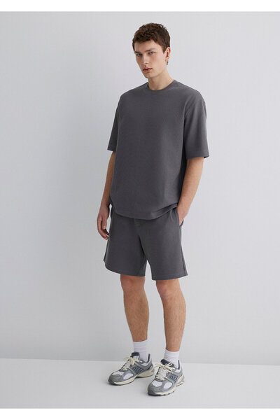 Mavi Antrasit Basic Tişört Relaxed Fit / Rahat Kesim 0612642-70096