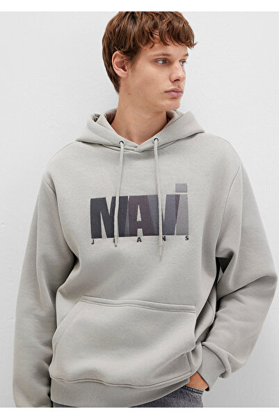 Mavi Jeans Logo Baskılı Gri Sweatshirt 0S10199-70093