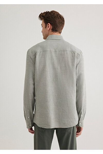Mavi Haki Gömlek Slim Fit / Dar Kesim 0211383-80692