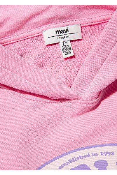 Mavi Berlin Baskılı Pembe Sweatshirt 7S10061-71027