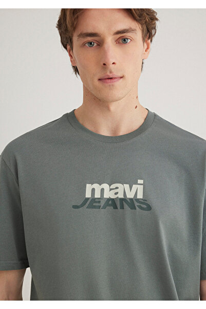 Mavi Μπλουζάκι με στάμπα με πράσινο λογότυπο Loose Cut - 0612355 -71577