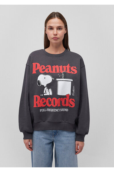 Mavi Snoopy Baskılı Antrasit Sweatshirt 1S10257-70087