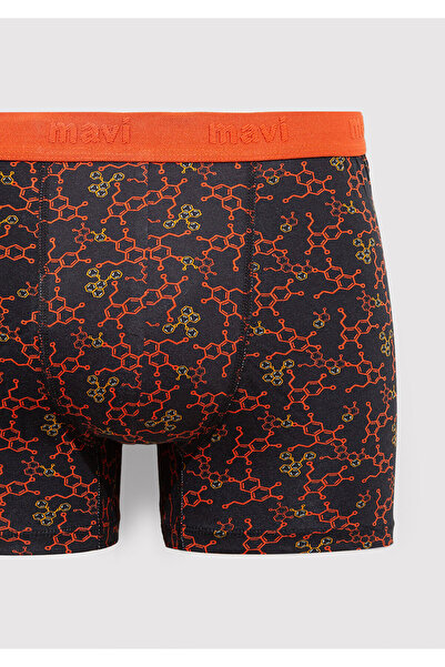 Mavi Baskılı Siyah Boxer 0911636-900