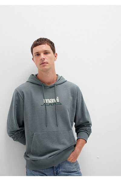 Mavi Logo Baskılı Yeşil Sweatshirt 0S10210-71577