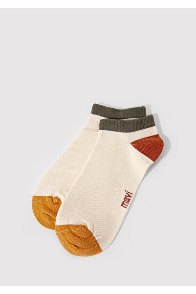 Mavi Ekru Patik Çorap 1912791-30701