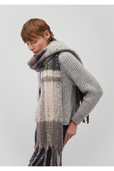 Mavi Püsküllü Atkı 1910697-34320