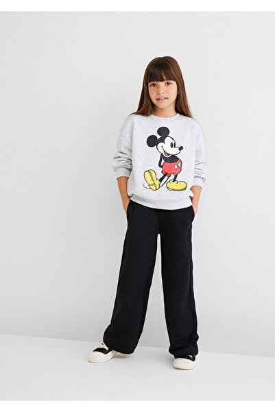 Mavi Logo Baskılı Siyah Eşofman Altı 7010019-900