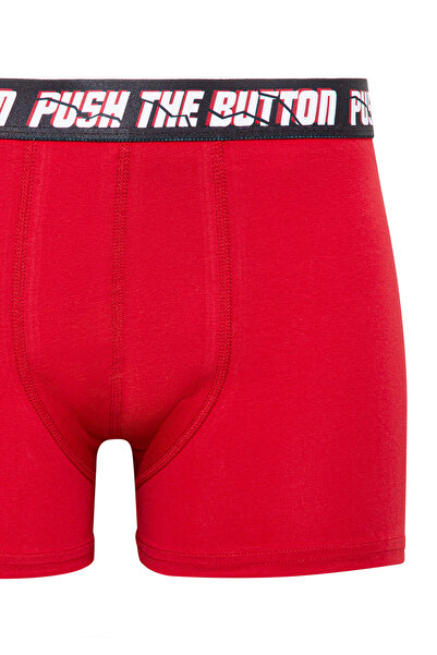 Mavi Kırmızı Basic Boxer 0911084-82677