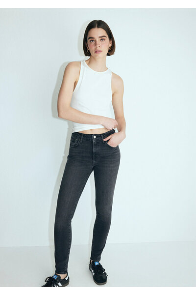 Mavi Tess M Girly Koyu Gri Smoke Jean Pantolon 100328-86444