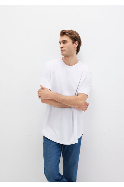 Mavi Λευκό LongBasic T-shirt -RegularFit 067082 -620