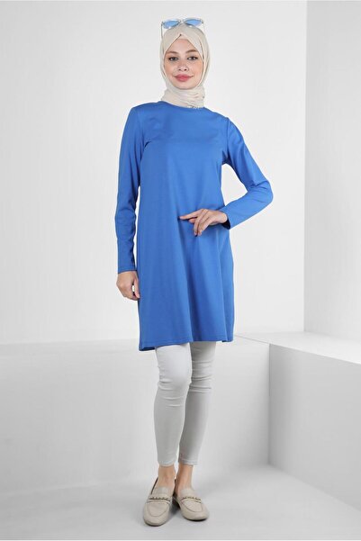 Alvina طاقم الرقبة عادي تونك 43942