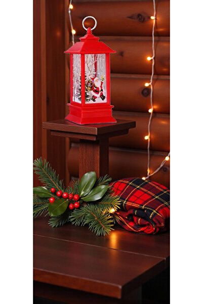 LADİJİTAL BASKI ÇÖZÜMLERİ 1 Adet Kırmızı Işıklı Noel Yeniyıl feneri Dekoratif Işıklar LED Mumlar – Santa,