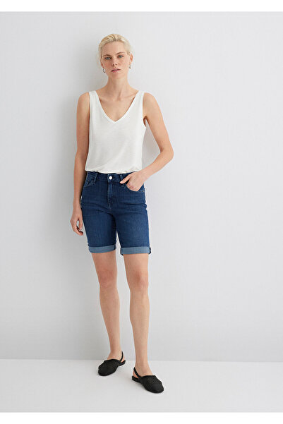 Mavi Alexis Gold Klasik Koyu Jean Şort 1441528584