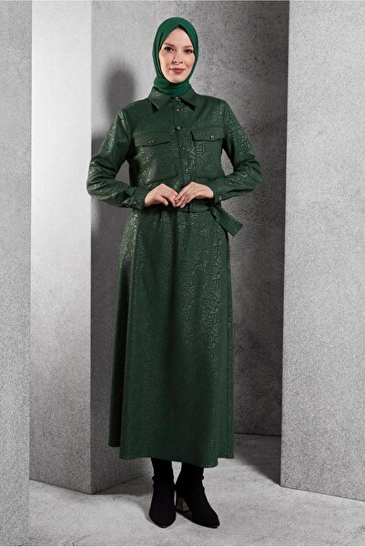 Alvina 45185 Model Jacquard Skirt Suit