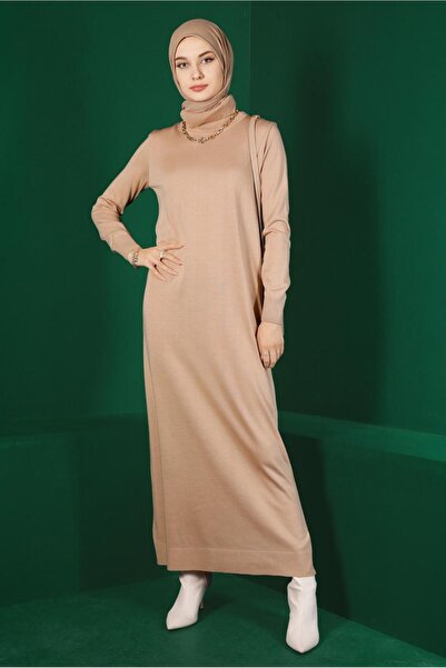 Alvina BOĞAZLI BASIC ТРИКО ПЛАТТЬО 43105