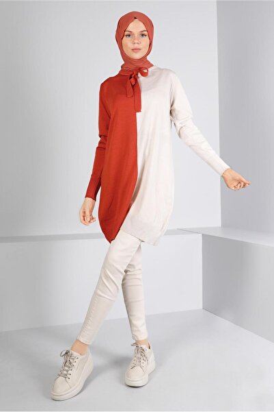 Alvina ΔΙΧΡΩΜΑ ΠΛΕΚΤΟ ΤΟΥΝΙΚΟ ΜΕ ΛΕΠΤΟΜΕΡΗ ΔΕΣΜΕΥΣΗ 43167