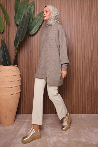 TRENDTESETTÜR Women's Mink Knit Tunic t 2307