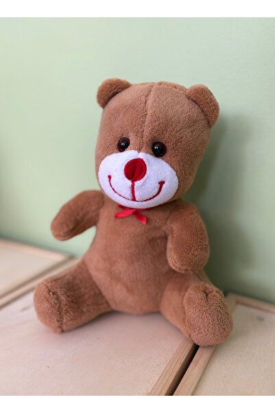 tiny wood Kırmızı Burunlu Sevimli Peluş Ayıcık – Yumuşak Sarılma Oyuncağı – U...