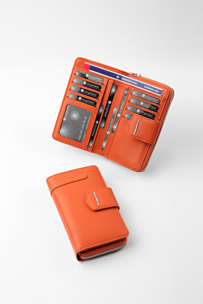 CENGİZ PAKEL Kadın Orta Boy Cüzdan 65256M Kiremit
