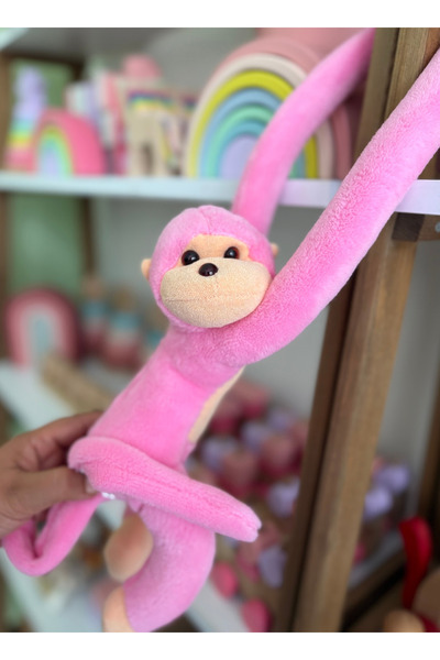 tiny wood Sarılan Peluş Maymun – Elleri Cırt Cırtlı Uyku ve Oyun Arkadaşı – Sevimli Peluş Maymun Oyuncak