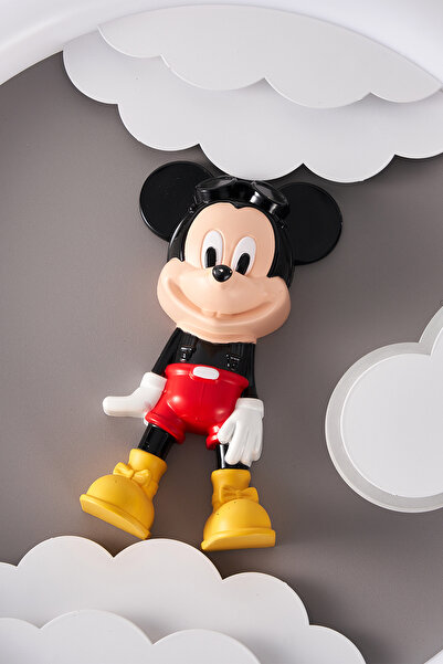 Apliqa Moddy Ledli Mickey Desenli Plafonyer Çocuk Odası Avize